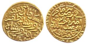 Firuz Shah Zafar, Gold, 10.11 g, Tanka, fi zaman type (Rajgor# 1344; G&G# D545). Very Fine