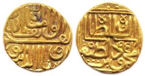 Mahmud Shah bin Latif Shah III (AD 1537-1553), Gold, 11.94 g, Tanka, AH 951, date above Ma