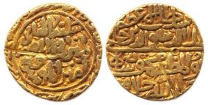Mahmud Shah I Khilji (AD 1436-1469), Gold, 10.88 g, Tanka, Shadiabad Mint (Rajgor# 3064; G