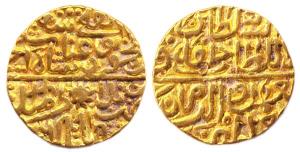 Ghiyas Shah (AD 1469-1500), Gold, 11.10 g, Tanka, Shadiabad Mint (Rajgor# 3122; G&G# M62).