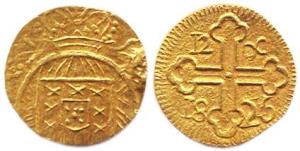 12 Xerafins, Gold, 4.86 g, Goa, Joao, AD 1826 (KM# 246). About Extremely Fine, Very Rare.