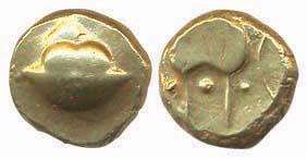Anonymous, Gold, 3.4 g, Hudki Pagoda, without initials. About Extremely Fine.
