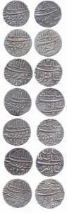 Jahangir as Salim, Silver (7), Rupee, Ahmedabad Mint, RY 50 (of Akbar’s reign), 7 Months: 