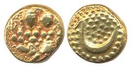 Haider Ali, Gold, Pagoda, Shiva-Parvati type, Persian he on rev. Fine+, Scarce.
