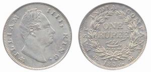 William IV, Silver, Rupee, 1835. UNC, Scarce.
