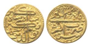 Jahangir, Gold, Mohur, Agra Mint, AH 1026/12, Mihr Month, nur-ud-din type with the names o