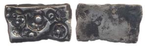 Punch-marked Coins, Shakya Janapada, Silver, Narhan-type Punch-marked, Pentagon symbol in 