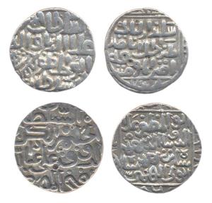 Silver (2), Tanka, Bahman Shah (G&G BH# 13); and Ahmad Shah II (G&G BH# 83). Very Fine, Sc