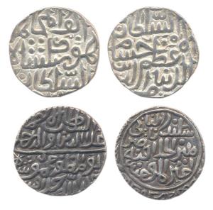 Silver (2), Tanka, Hoshang Shah (G&G M# 3); Mahmud Shah I (G&G M#25). Very Fine, Scarce. (