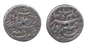 Nur Jahan, Silver, ½ Rupee, Patna Mint, RY 22. Fine+, Very Rare.