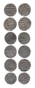 Vaphgaon and Poona Mints, Silver (6), Rupee, various dates and varieties: full mint name; 