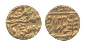 Madho Singh, Gold, Mohur, RY 24. Very Fine+.
