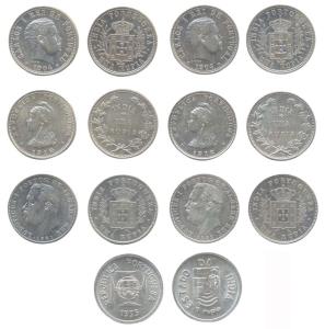 Goa, 20 Bazarucos, Tin, 1828. Obv clearly visible but the rev is corroded. Scarce.