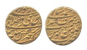 Durranis, Ahmad Shahi, Gold, Mohur, Asraf ul Bilad. Very Fine+.
