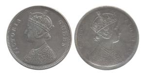 Queen Victoria, Silver, Rupee, Lakhi. Very Fine, Rare.