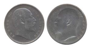 Edward VII, Silver, Rupee, Lakhi. Very Fine+, Rare.