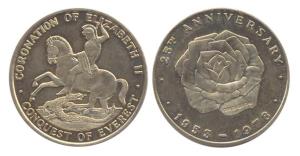 Great Britain, Commemorative Medallion of the Silver Jubilee of Coronation of Elizabeth II