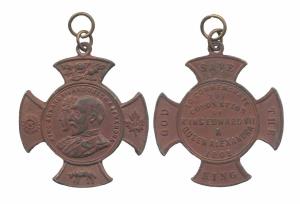 Edward VII, Copper, Coronation Medal of King Edward VII and Queen Alexandra, 1902. Very Fi