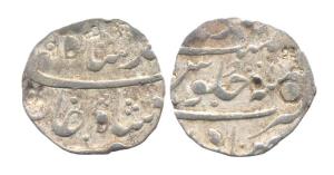 Muhammad, Silver, Rupee, Bahadurgarh mint, RY 8 (KM 436.13). Test marks, Fine, Rare.