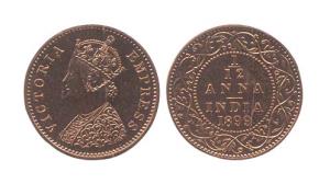 Victoria Empress, Copper, 1/12 Anna, 1899. (Prid #804). Proof, Scarce.