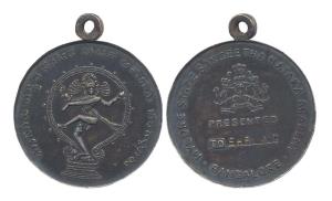 Republic of India, Mysore State, Silver, Sangeetha and Nataka Academy Medal, Bangalore, pr