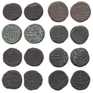 Humayun, Copper (8), Paisa, all different mints of Humayun. Fine+ to Very Fine+, Rare as a
