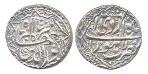 Jahangir, Silver, Rupee, Lahore Mint, nur-ud-din type, RY 10, Ardibihisht Month (KM# 145.1