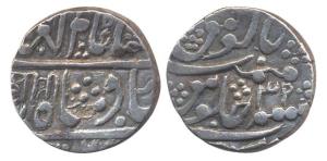 Mughal Issue, Silver, Rupee, in the name of Shah Alam II, Sawai Jaipur Mint, RY 39 with re