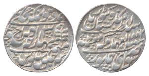 Madho Singh, Silver, Nazarana Rupee, with the name of Queen Victoria, Sawai Jaipur Mint, A