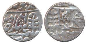 Madho Singh, Silver, Rupee, Lakhi, RY 6 (KM# 145). Very Fine+, Rare.
