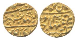 Man Singh II, Gold, Mohur, with the name of George VI, RY 4. Very Fine+