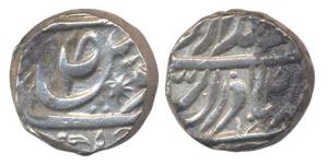 Jaswant Singh, Silver, Rupee, in the name of Guru Govind Singh, VS 1892 (KM 20.4). Very Fi