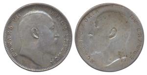 Edward VII, Silver, Lakhi Rupee. Slightly off centre Lakhi on rev. About Extremely Fine, R
