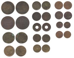 Assorted tokens of private companies in India and abroad including royal visit 1911 and pe