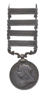 India Medal, Victoria, Silver, Punjab Frontier 1897-98; Samana 1897, Tirah 1897-98 and Rel