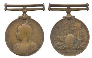 China War Medal, Victoria, Copper, awarded to 4 Weighunginan Abdul Wahad S& T Corps. (Meda