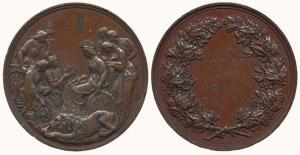 Great Britain, International Exhibition, Prize Medal 1862, Copper, obv: Britannia seated s