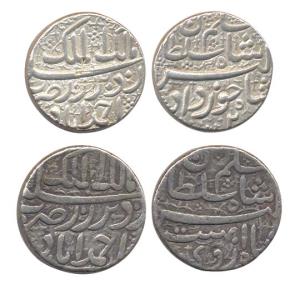 Jahangir as Salim, Silver (2), Rupee, in the name and style as Salim Sultan, Ahmedabad Min