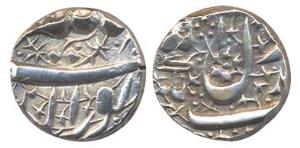 Jahangir, Silver, ½ Rupee, Ahmadnagar Mint, Kalima type. About Extremely Fine, Scarce