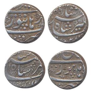 Jahangir, Silver (2), Rupee, Burhanpur, nur-ud-din type. Very Fine, Scarce. (2)