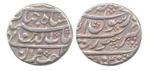 Shah Jahan, Silver, ½ Rupee, Surat Mint, four-line legend type, AH 1040 (KM 213.2). Very F