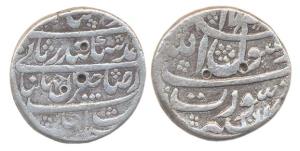 Murad Baksh, Silver, Rupee, Surat Mint, four-line type, AH 1068/Ahad (KM 271.1). Very Fine