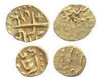 Alamgir II, Gold, ½ Fanam, Siddhaut Mint, AH 1176. Very Fine+ with dates and compete name 