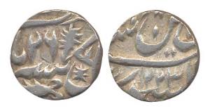 Muhammadabad Banaras Mint, Silver, ¼ Rupee, in the name of Shah Alam II, AH 1223/26, date 