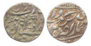 Sardar Singh, Silver, ¼ Rupee, with the name of Queen Victoria (KM 84). About Very Fine, S
