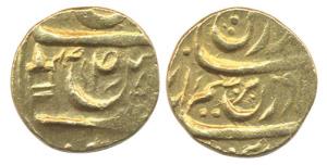 Rajinder Singh, Gold, Mohur, in the name of Ahmad Shah Durrani, VS (19)47, date not listed