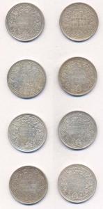 Dot Rupees of Victoria: Queen Victoria, Silver, Rupee, 1862, All dot varieties, 0 dot abov
