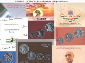 UNC Set (12), 1989 to 1999 - Jawaharlal Nehru, Commonwealth Parliamentary Conference, Indi