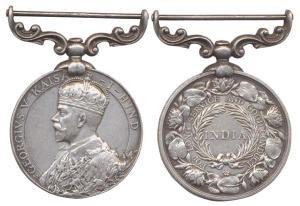 Long Service and Good Conduct, George V, Silver, awarded to 1649 Naick Ishar Singh 25th Pu