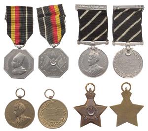 Bahawalpur, Victory Star 1939-45, Bronze, a five-pointed star with a fixed ring for suspen